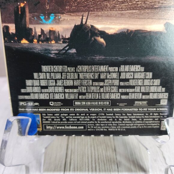 Independence Day VHS Tape 1996 - Very Good Condition! - Picture 6 of 8